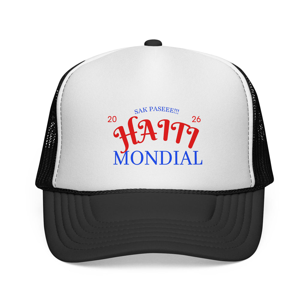 Trucker Cap — Haiti Mondial 2026 Retro Soccer Mesh Hat
