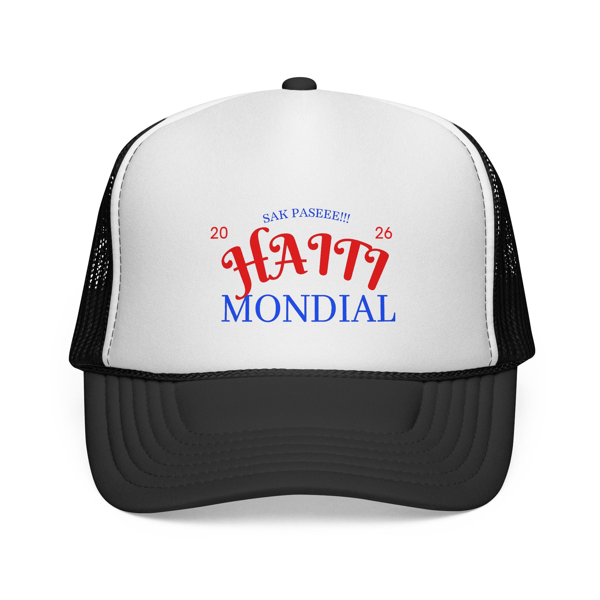 Trucker Cap — Haiti Mondial 2026 Retro Soccer Mesh Hat